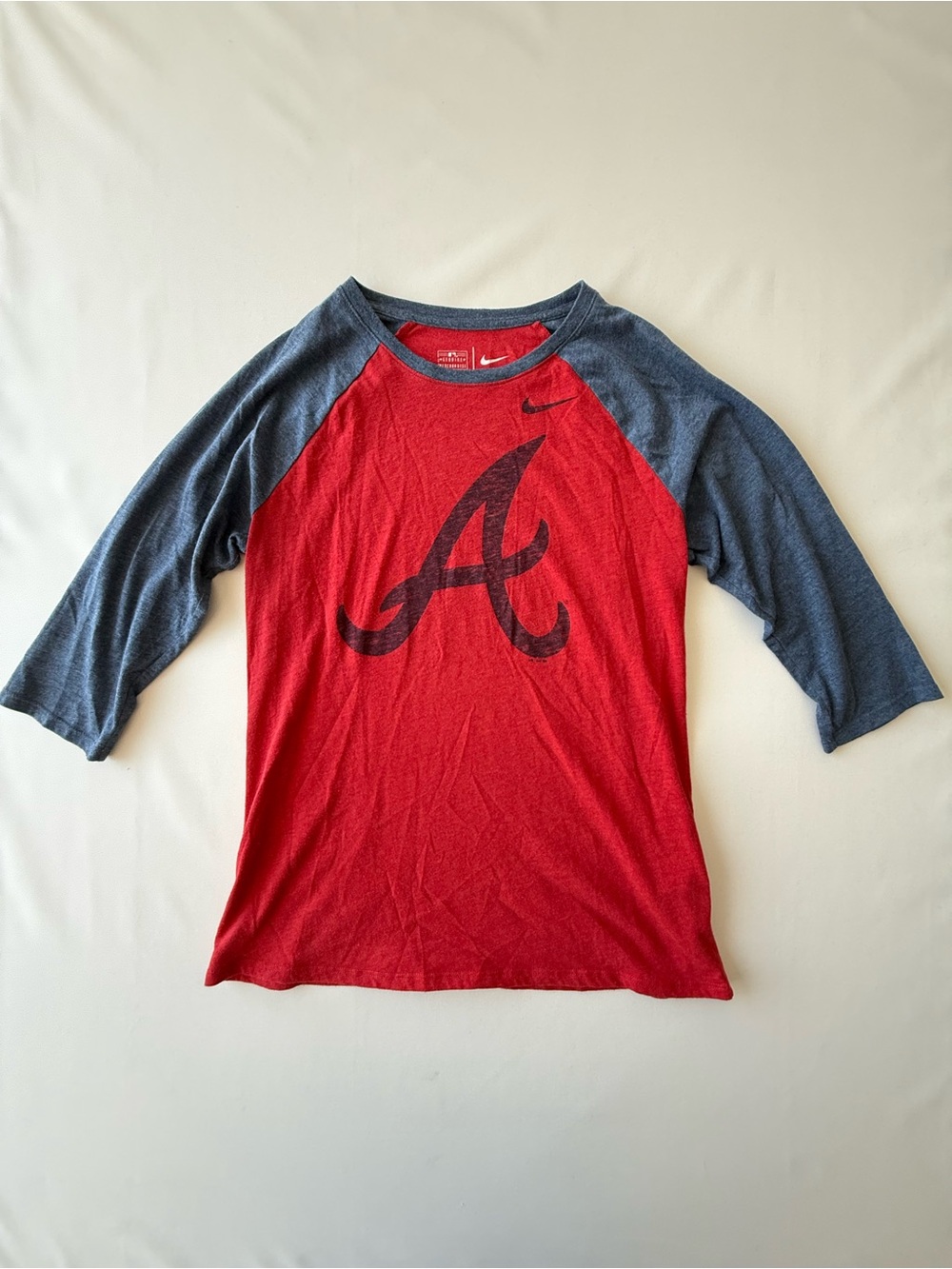 Nike Atlanta Braves 3/4 Sleeve Raglan T-Shirt